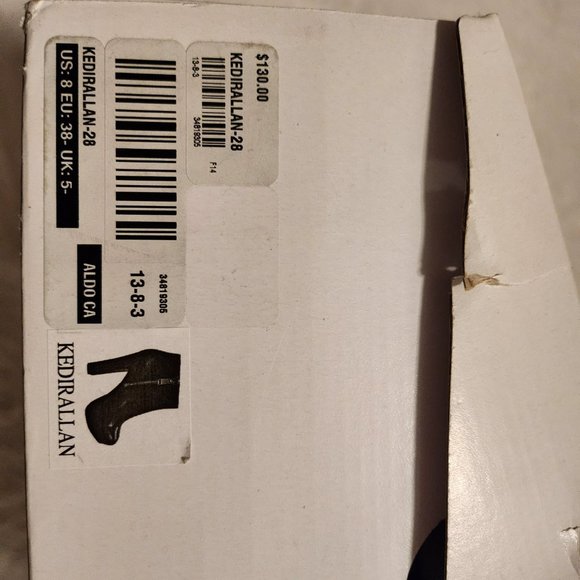 Aldo Brown/Tan Leather Heeled Ankle Boots - NWB - Picture 5 of 6